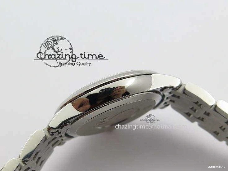 0310 De Ville 27mm Ladies MK 1:1 Best Edition White MOP Diamond Markers On SS Bracelet Ronda Quartz MoistureWicking 8190